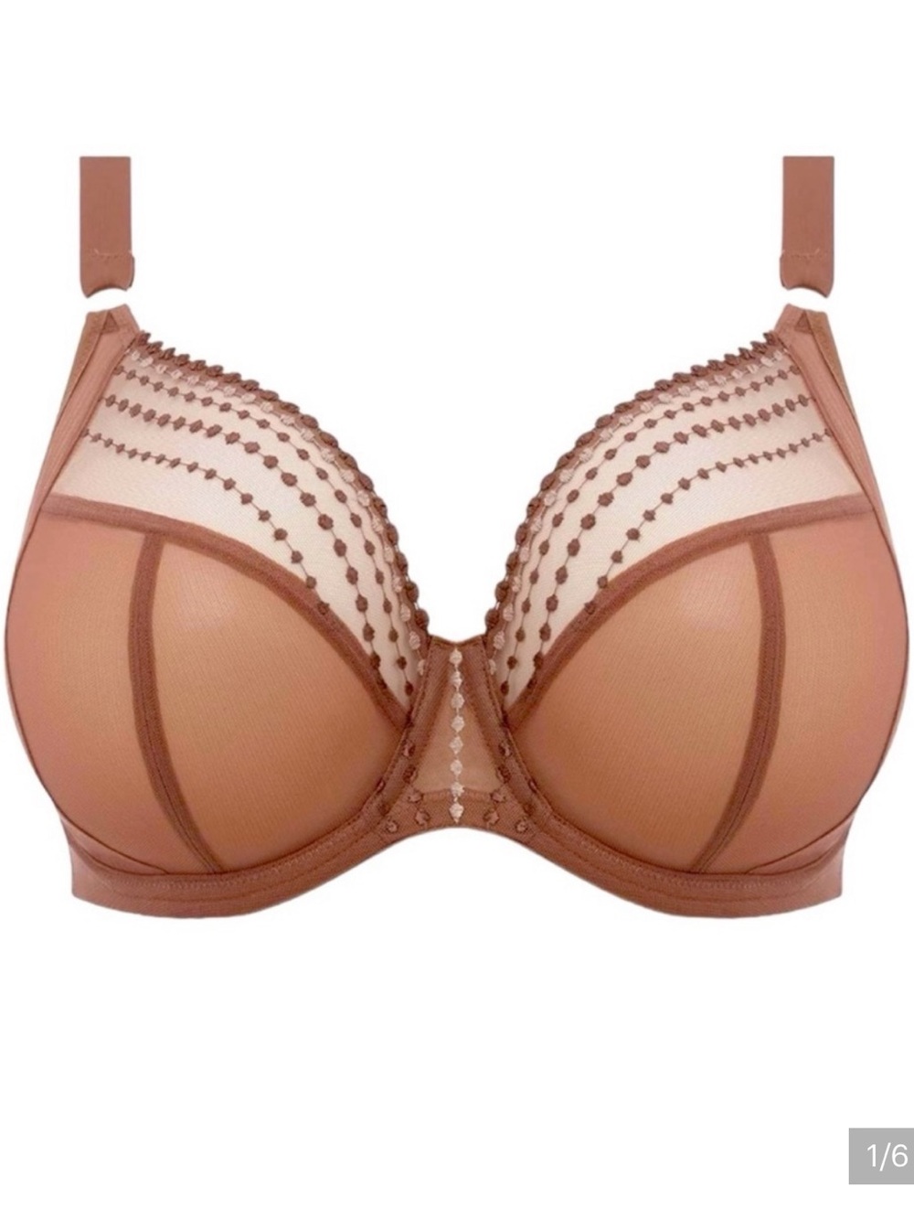 Elomi 32J Matilda Banded Plunge Underwire Bra 8900